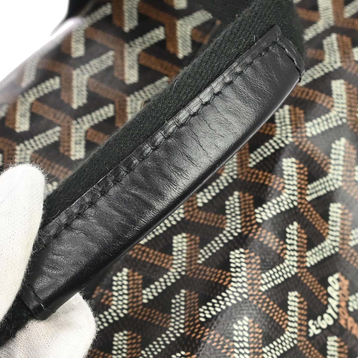 Goyard Black Voltigeur MM Pet Carrier Handbag