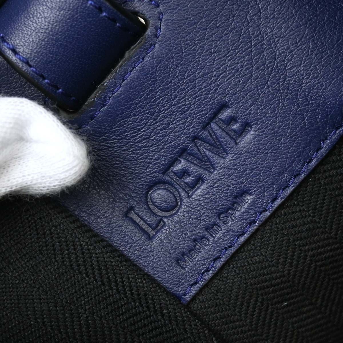 Loewe Navy Hammock 2way Shoulder Tote Handbag