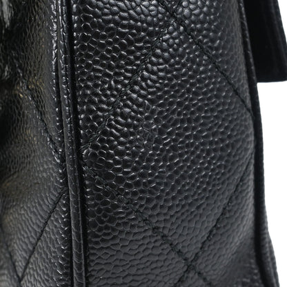 Chanel 2000-2002 Black Caviar Skin Handbag