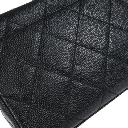 Chanel 2000-2002 Black Caviar Skin Handbag