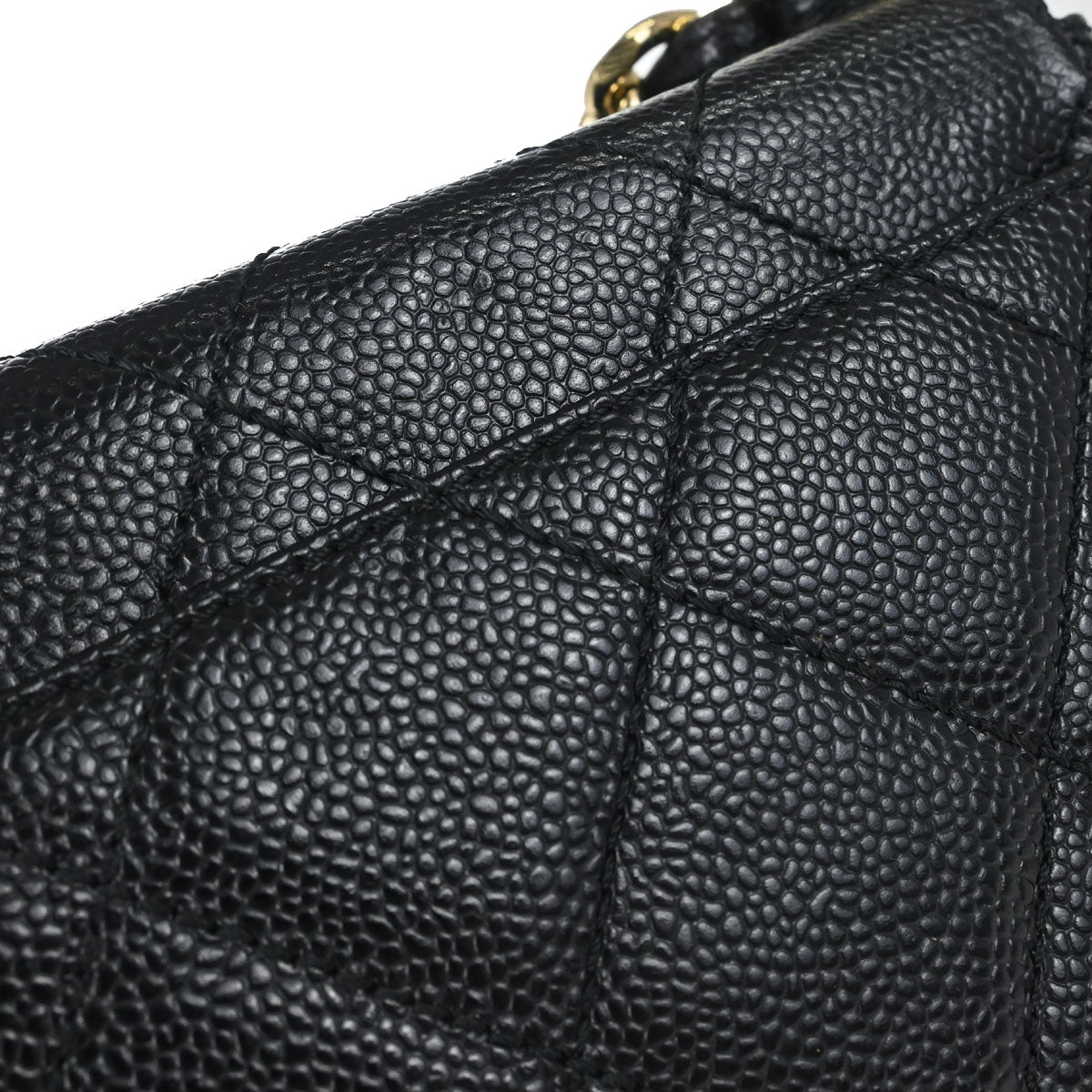 Chanel 2000-2002 Black Caviar Skin Handbag