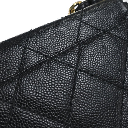 Chanel 2000-2002 Black Caviar Skin Handbag