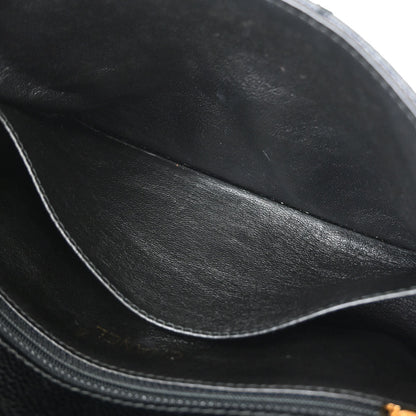 Chanel 2000-2002 Black Caviar Skin Handbag