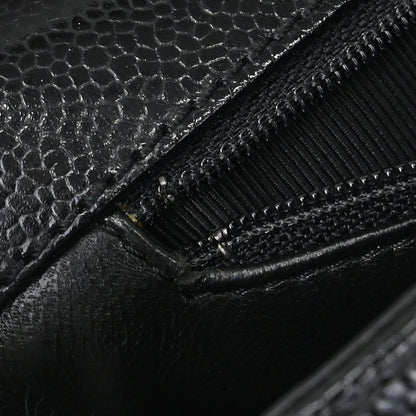 Chanel 2000-2002 Black Caviar Skin Handbag