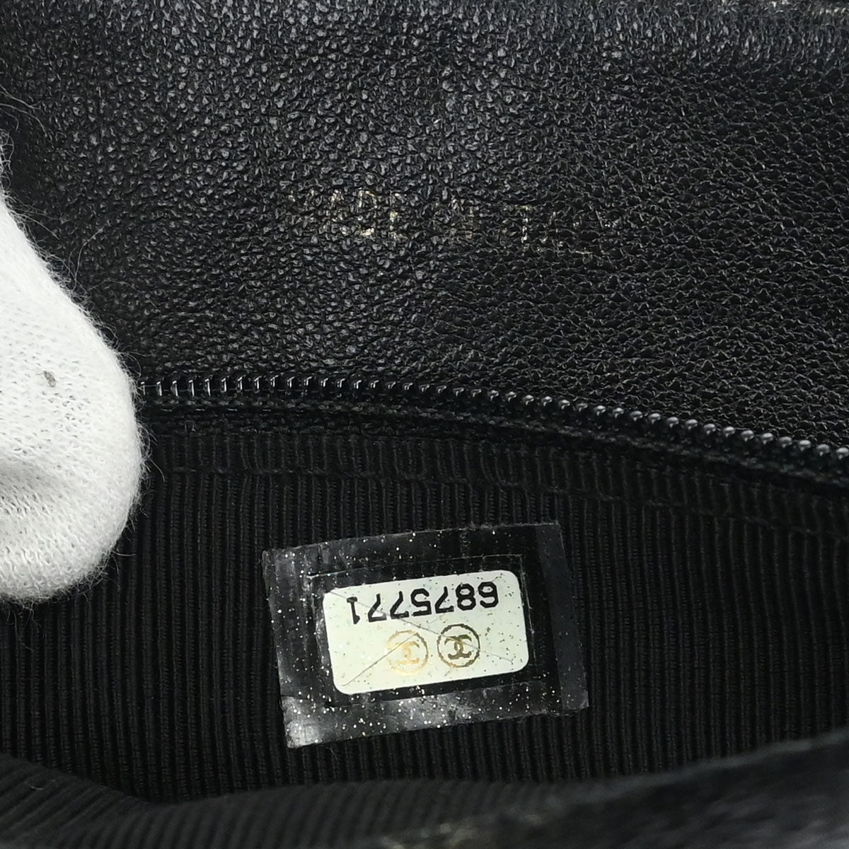 Chanel 2000-2002 Black Caviar Skin Handbag
