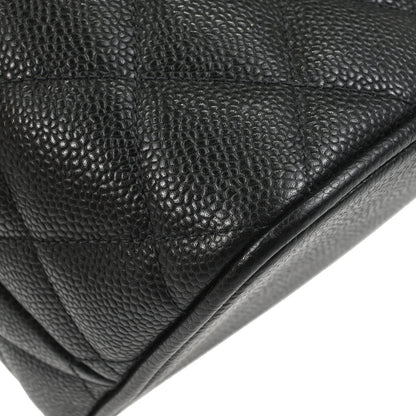 Chanel 2005-2006 Black Caviar Skin Medallion Tote Handbag