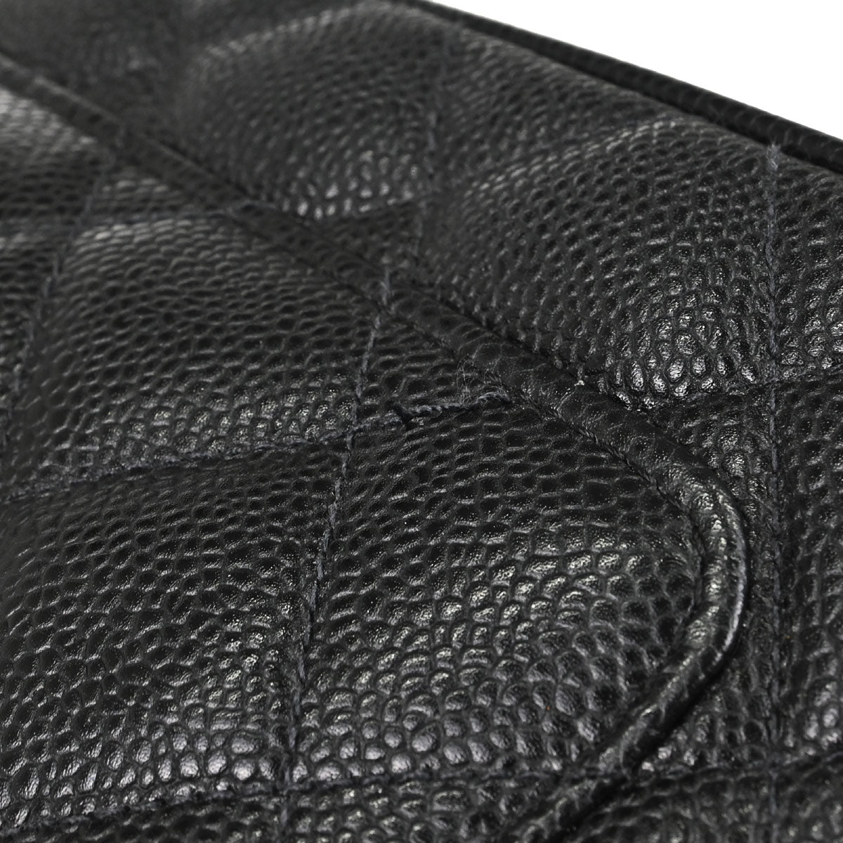 Chanel 2005-2006 Black Caviar Skin Medallion Tote Handbag