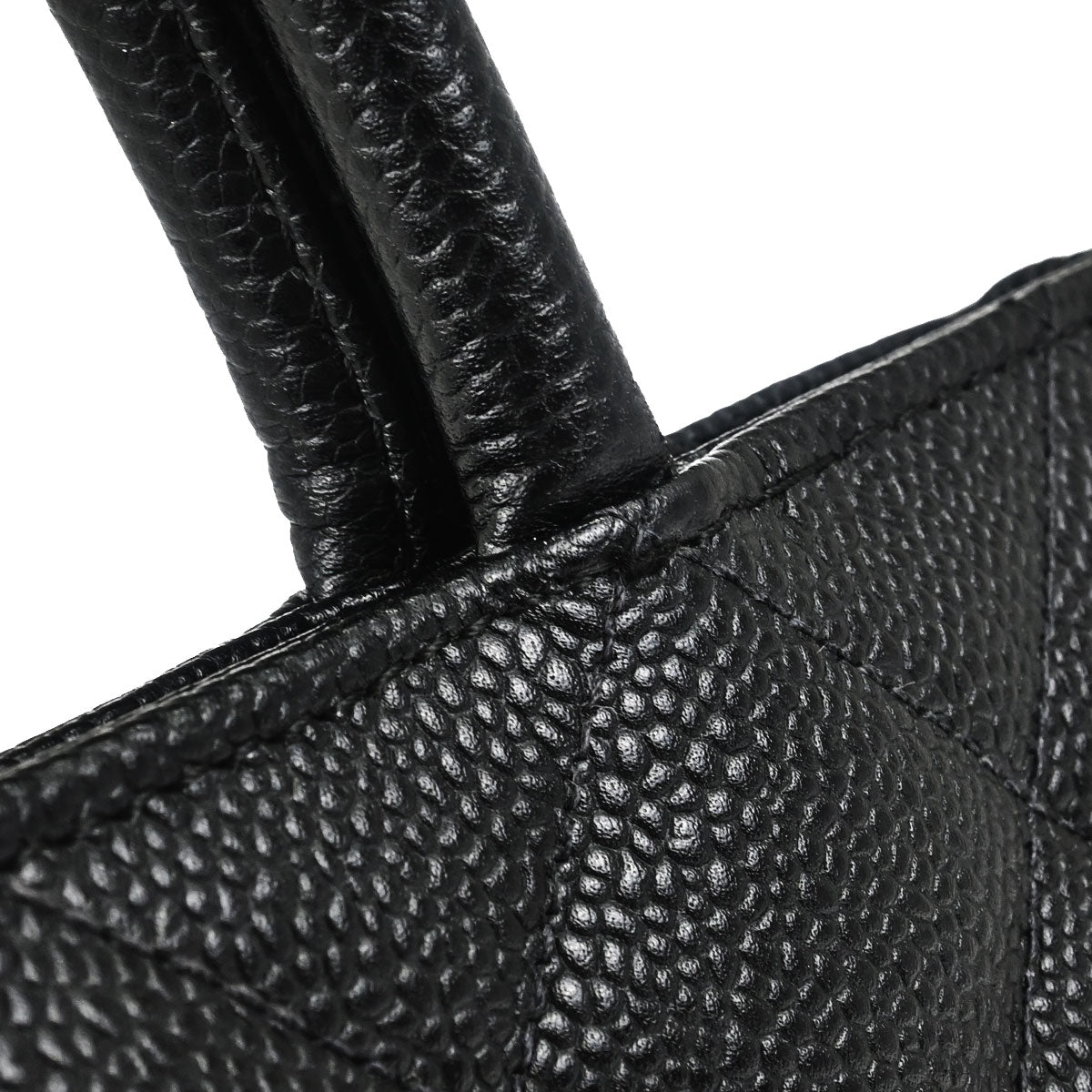 Chanel 2005-2006 Black Caviar Skin Medallion Tote Handbag