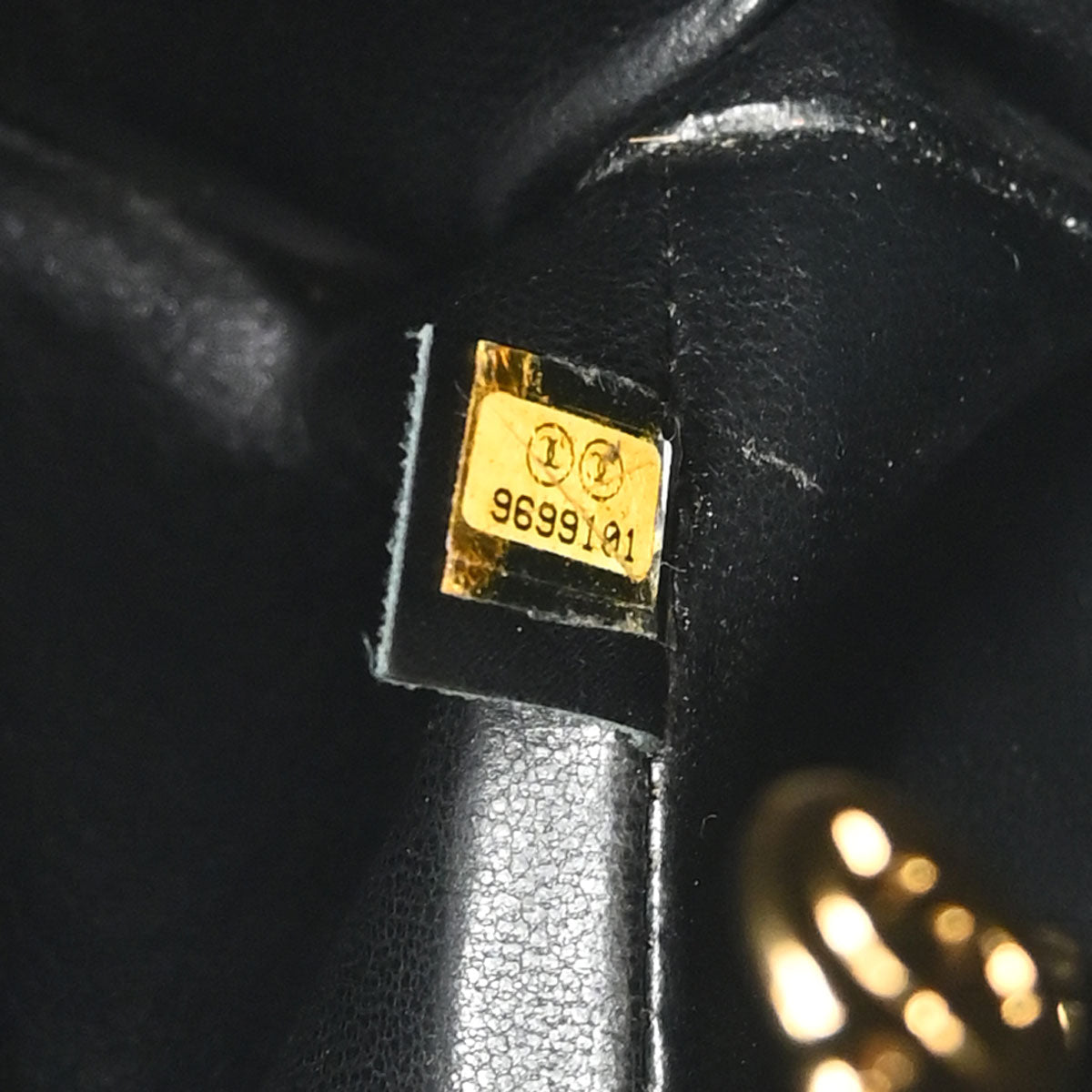 Chanel 2005-2006 Black Caviar Skin Medallion Tote Handbag