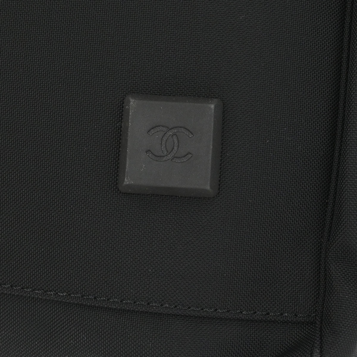 Chanel 2002-2003 Black Nylon Sport Line Duffle Handbag