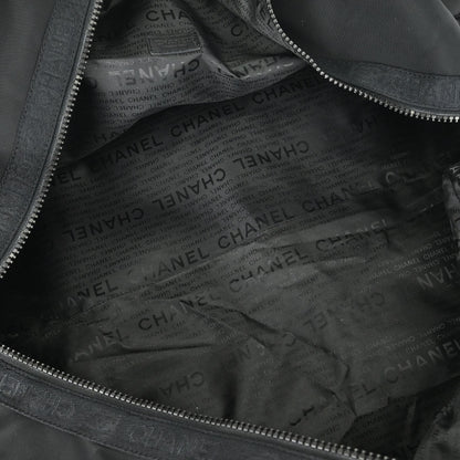Chanel 2002-2003 Black Nylon Sport Line Duffle Handbag