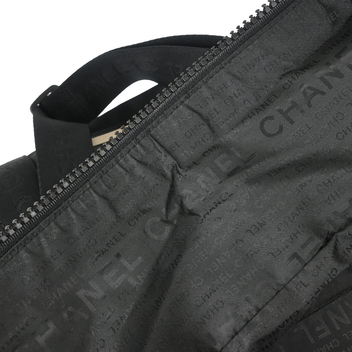 Chanel 2002-2003 Black Nylon Sport Line Duffle Handbag
