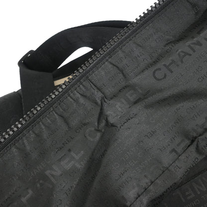 Chanel 2002-2003 Black Nylon Sport Line Duffle Handbag