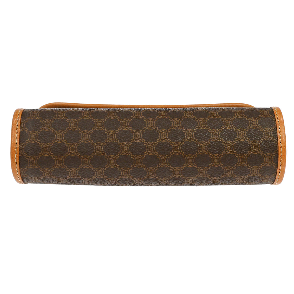 Celine Brown PVC Macadam Cosmetic Pouch