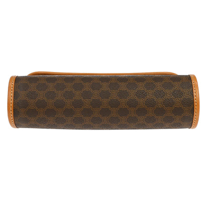 Celine Brown PVC Macadam Cosmetic Pouch
