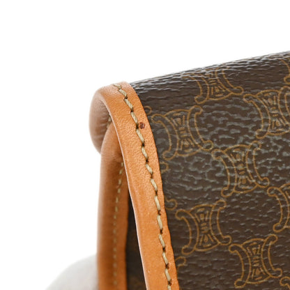 Celine Brown PVC Macadam Cosmetic Pouch