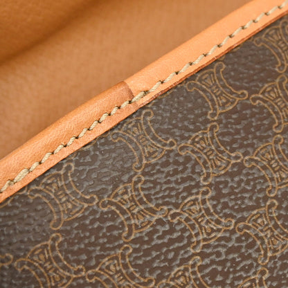 Celine Brown PVC Macadam Cosmetic Pouch