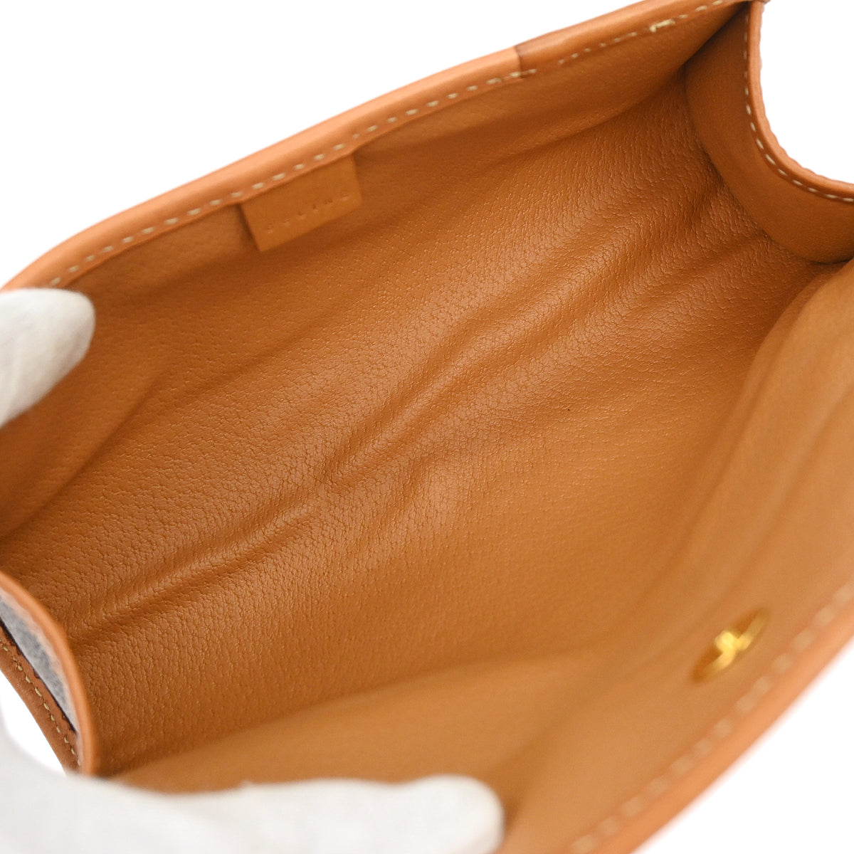 Celine Brown PVC Macadam Cosmetic Pouch