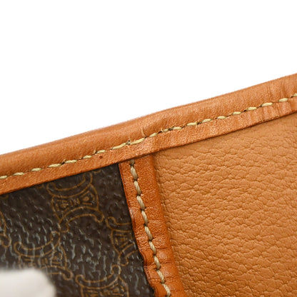 Celine Brown PVC Macadam Cosmetic Pouch