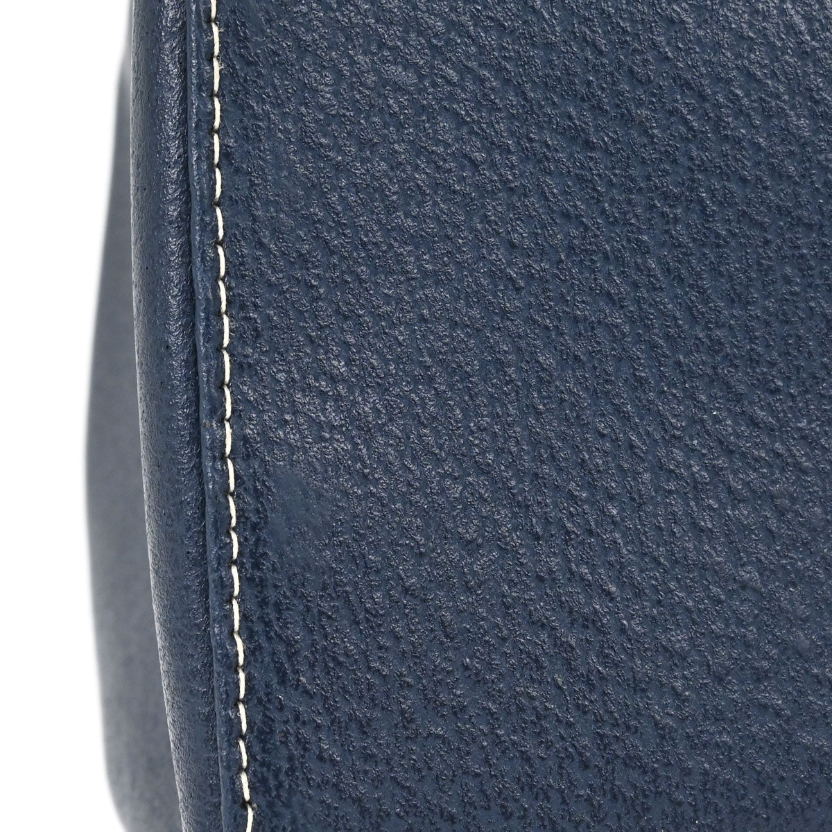 Fendi Blue Leather Baguette Box Handbag