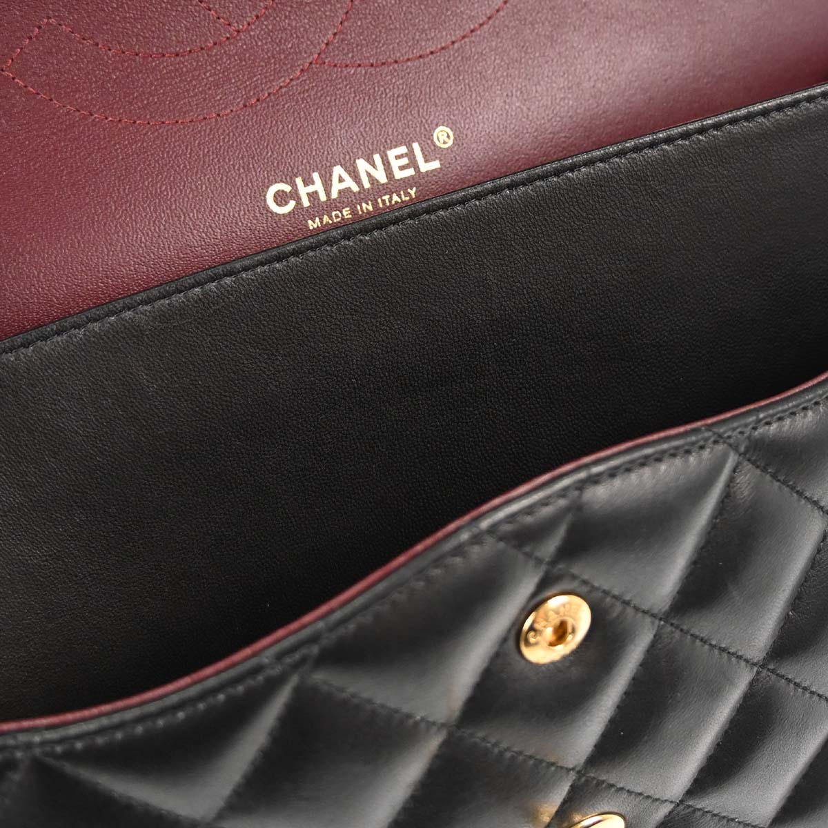 Chanel 2012-2013 Black Lambskin Jumbo Classic Double Flap Shoulder Bag