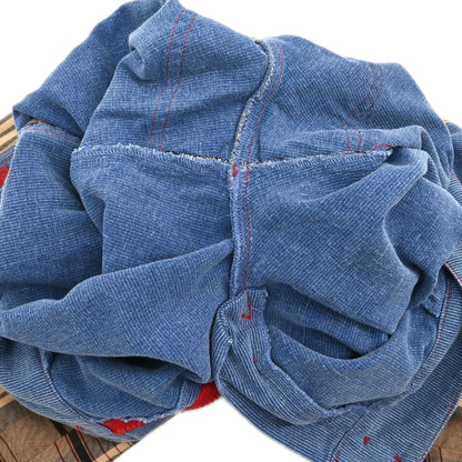 Christian Dior 2004AW Check Denim Pants Beige Blue #38
