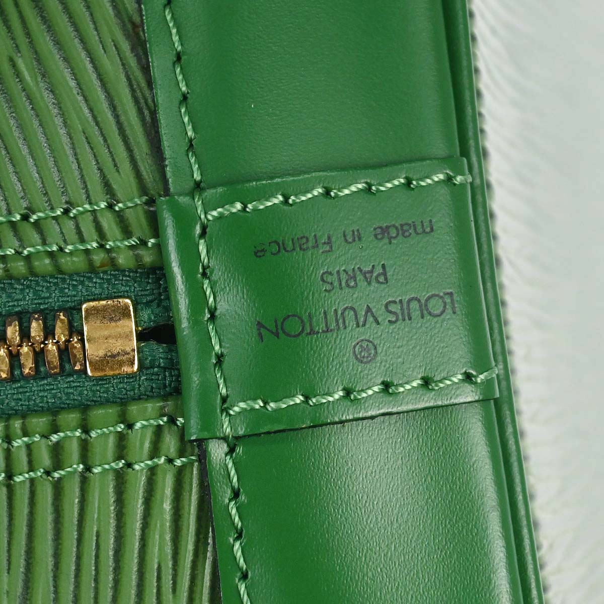 Louis Vuitton 1997 Green Epi Alma Handbag M52144