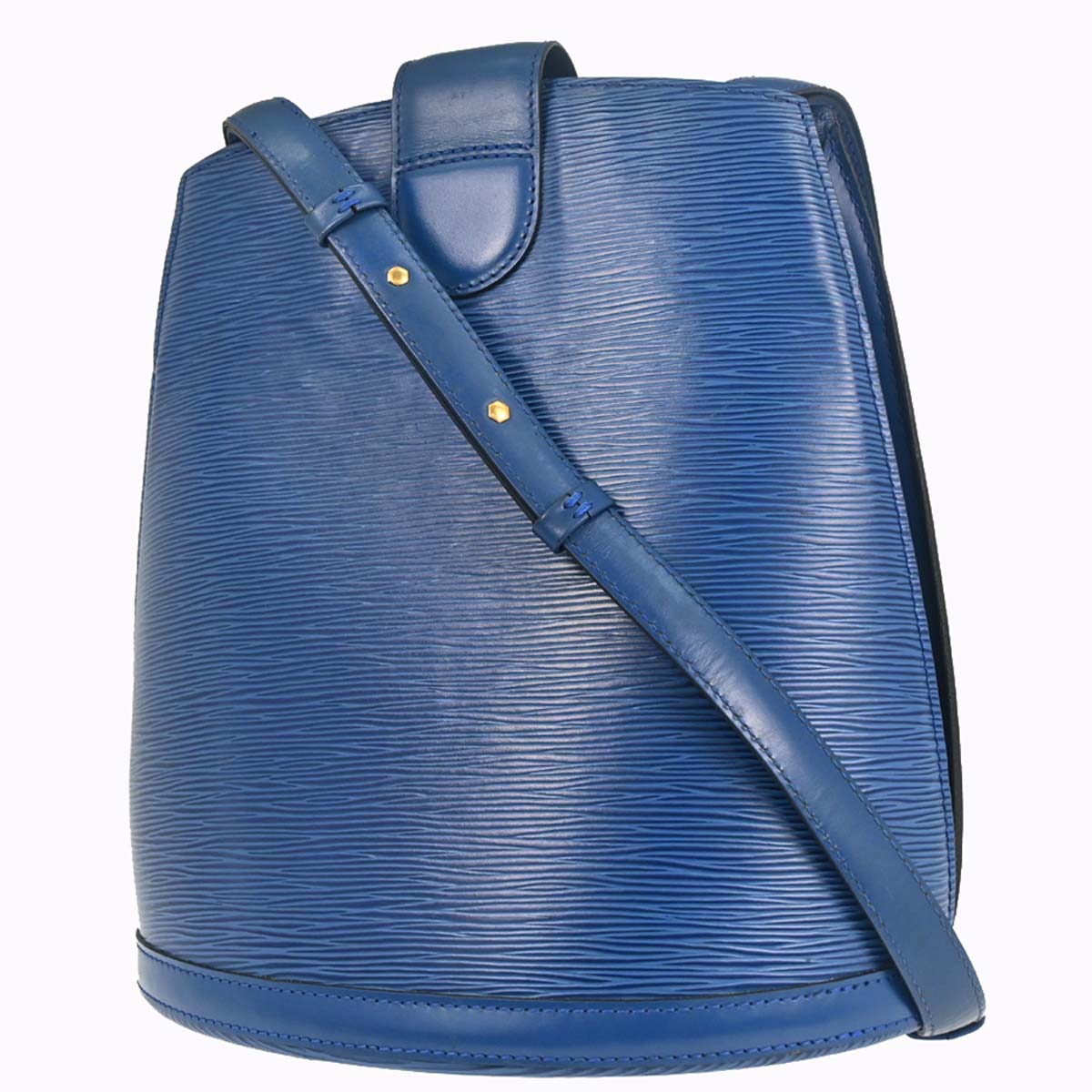 Louis Vuitton Blue Epi Cluny Shoulder Bag M52255