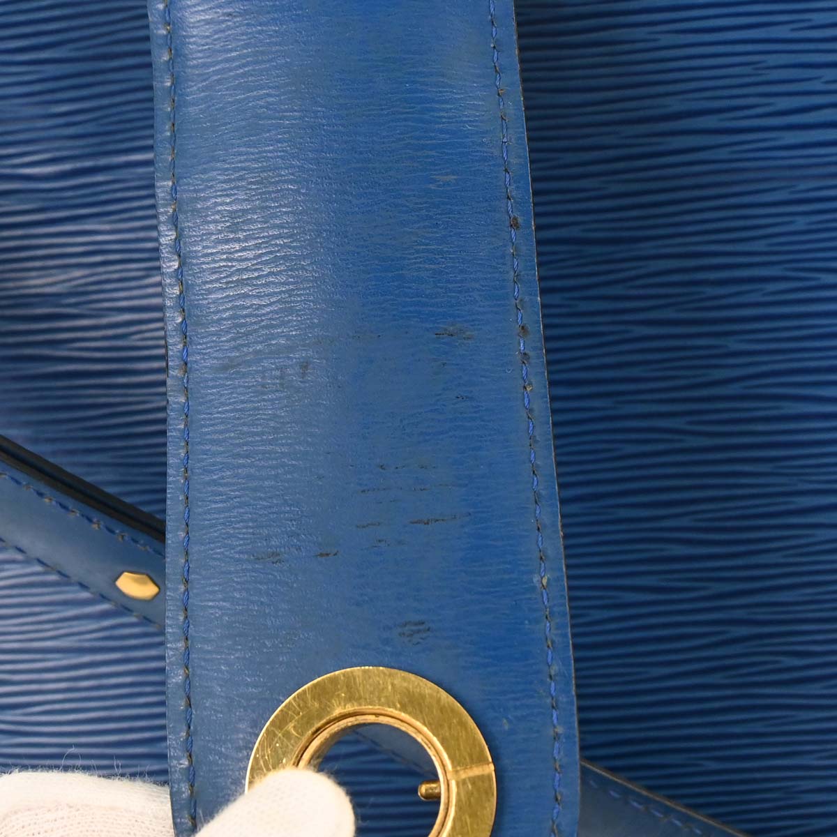 Louis Vuitton Blue Epi Cluny Shoulder Bag M52255