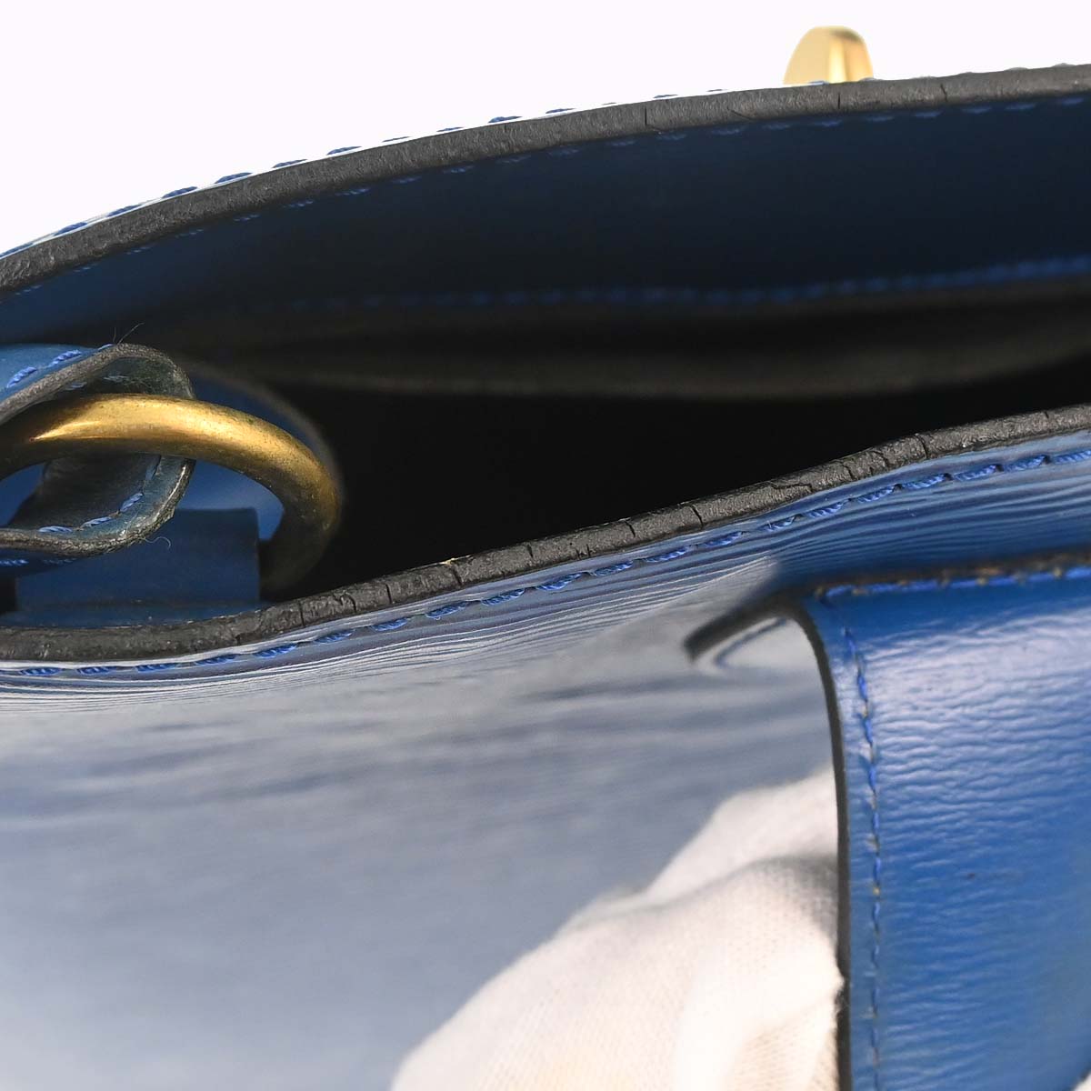 Louis Vuitton Blue Epi Cluny Shoulder Bag M52255