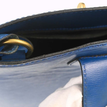 Louis Vuitton Blue Epi Cluny Shoulder Bag M52255