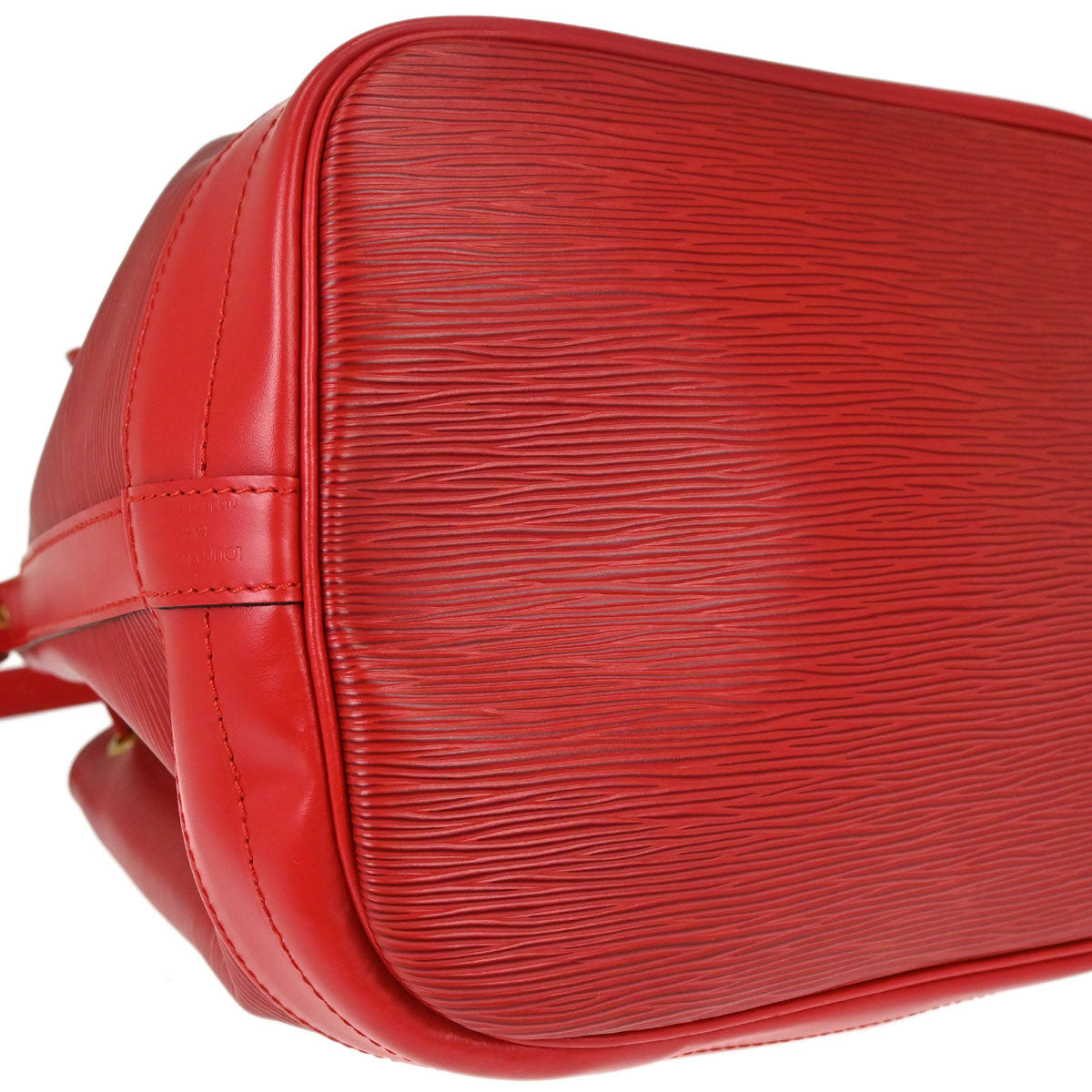 Louis Vuitton Red Epi Noe Shoulder Bag M44007