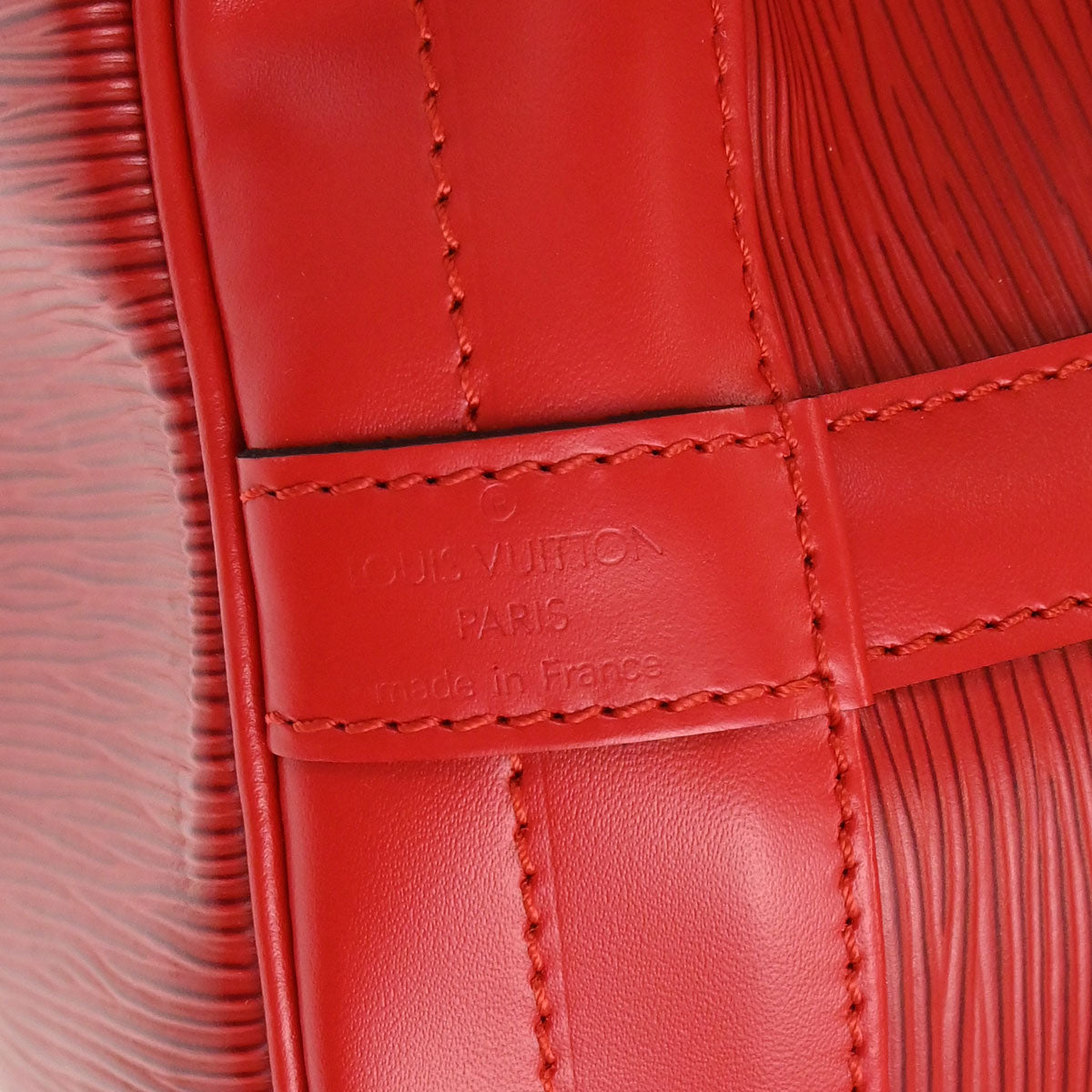 Louis Vuitton Red Epi Noe Shoulder Bag M44007