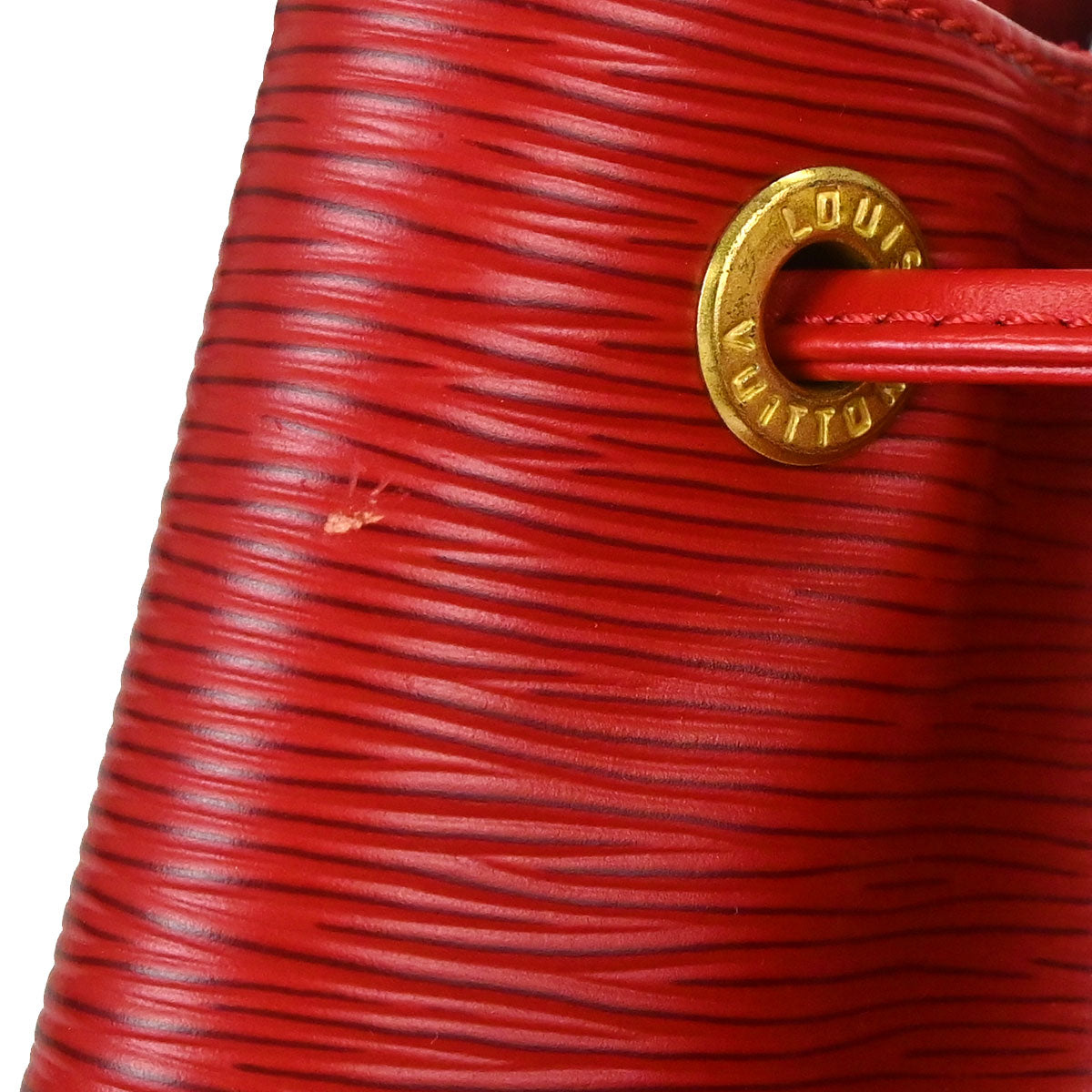 Louis Vuitton Red Epi Noe Shoulder Bag M44007