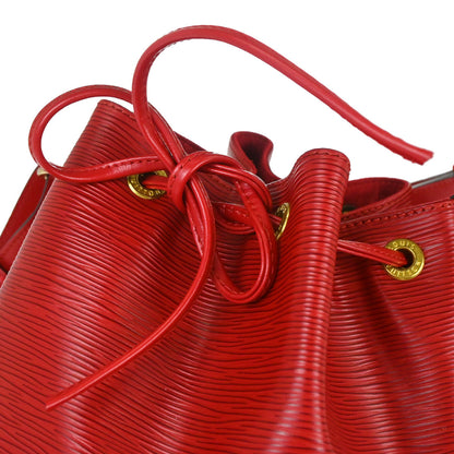 Louis Vuitton Red Epi Noe Shoulder Bag M44007