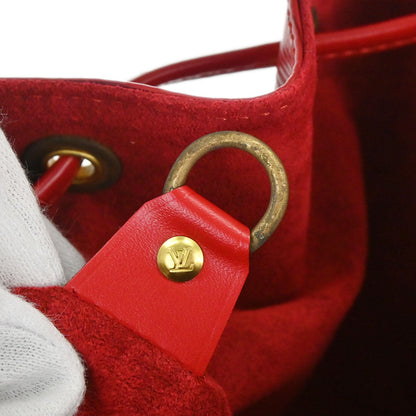Louis Vuitton Red Epi Noe Shoulder Bag M44007