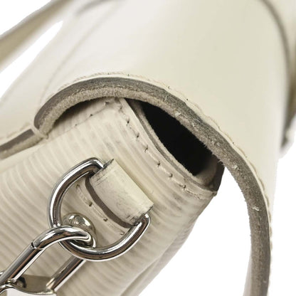 Louis Vuitton White Epi Pochette Montaigne Handbag M5929J
