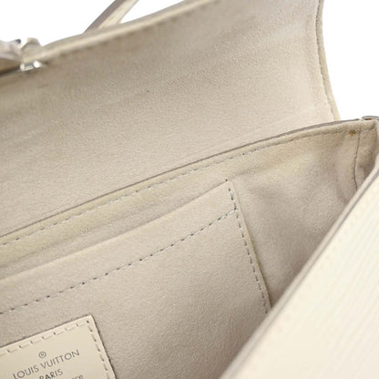 Louis Vuitton White Epi Pochette Montaigne Handbag M5929J