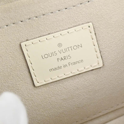 Louis Vuitton White Epi Pochette Montaigne Handbag M5929J