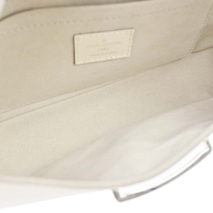 Louis Vuitton White Epi Pochette Montaigne Handbag M5929J