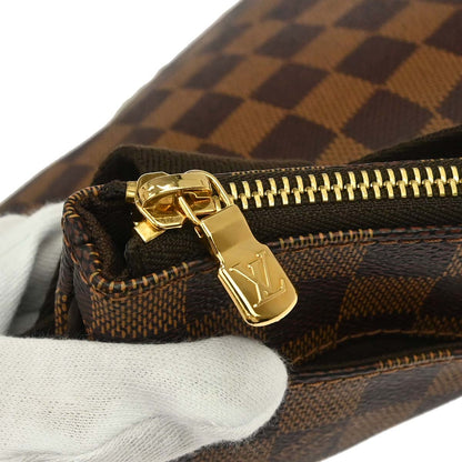 Louis Vuitton 2010 Damier Pochette Plate Brooklyn Shoulder Bag N41100