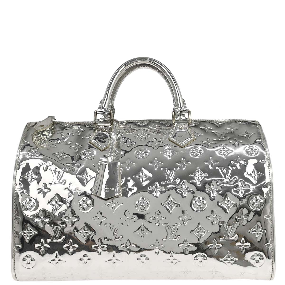 Louis Vuitton 2008 Silver Monogram Miroir Speedy 35 Handbag M95786