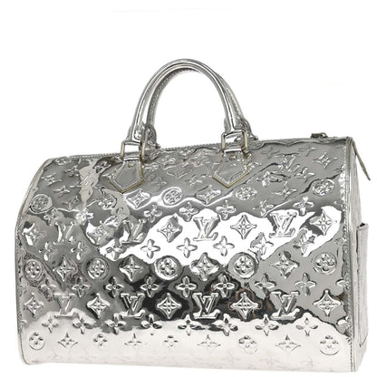 Louis Vuitton 2008 Silver Monogram Miroir Speedy 35 Handbag M95786