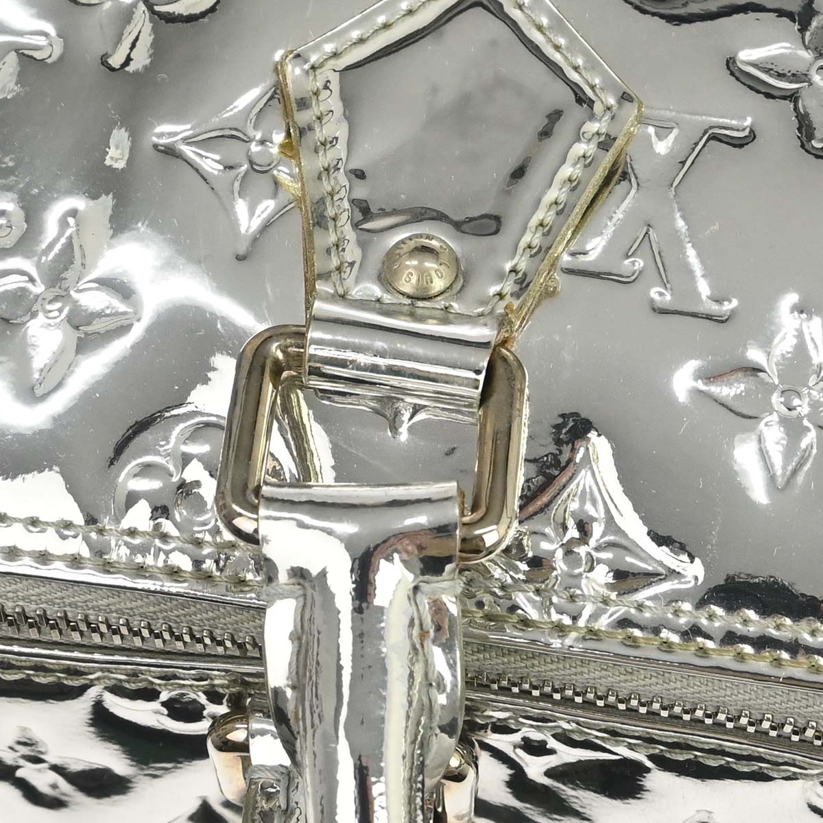 Louis Vuitton 2008 Silver Monogram Miroir Speedy 35 Handbag M95786