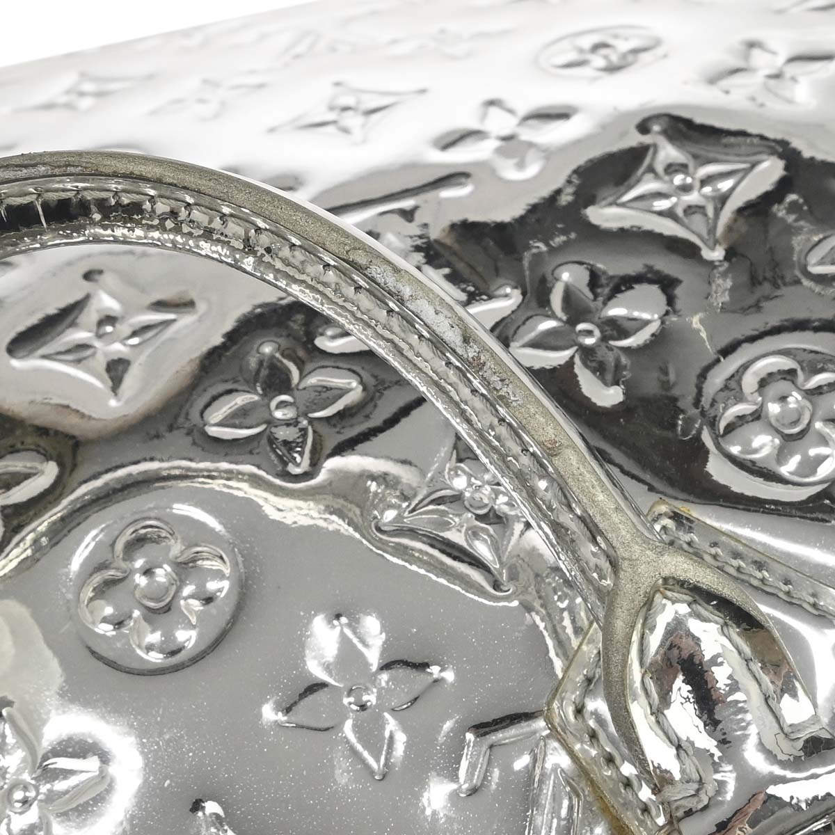 Louis Vuitton 2008 Silver Monogram Miroir Speedy 35 Handbag M95786