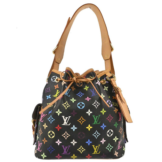 Louis Vuitton 2008 Black Monogram Multicolor Petite Noe Handbag M42230