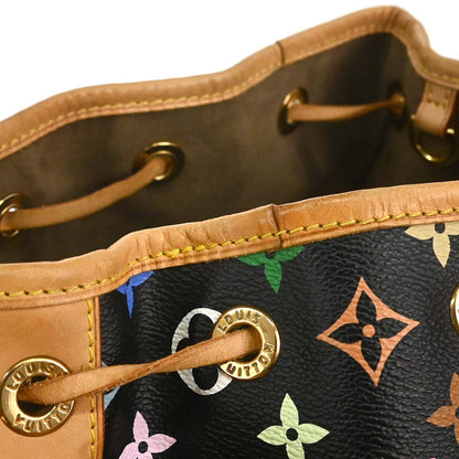 Louis Vuitton 2008 Black Monogram Multicolor Petite Noe Handbag M42230