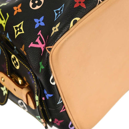 Louis Vuitton 2008 Black Monogram Multicolor Petite Noe Handbag M42230
