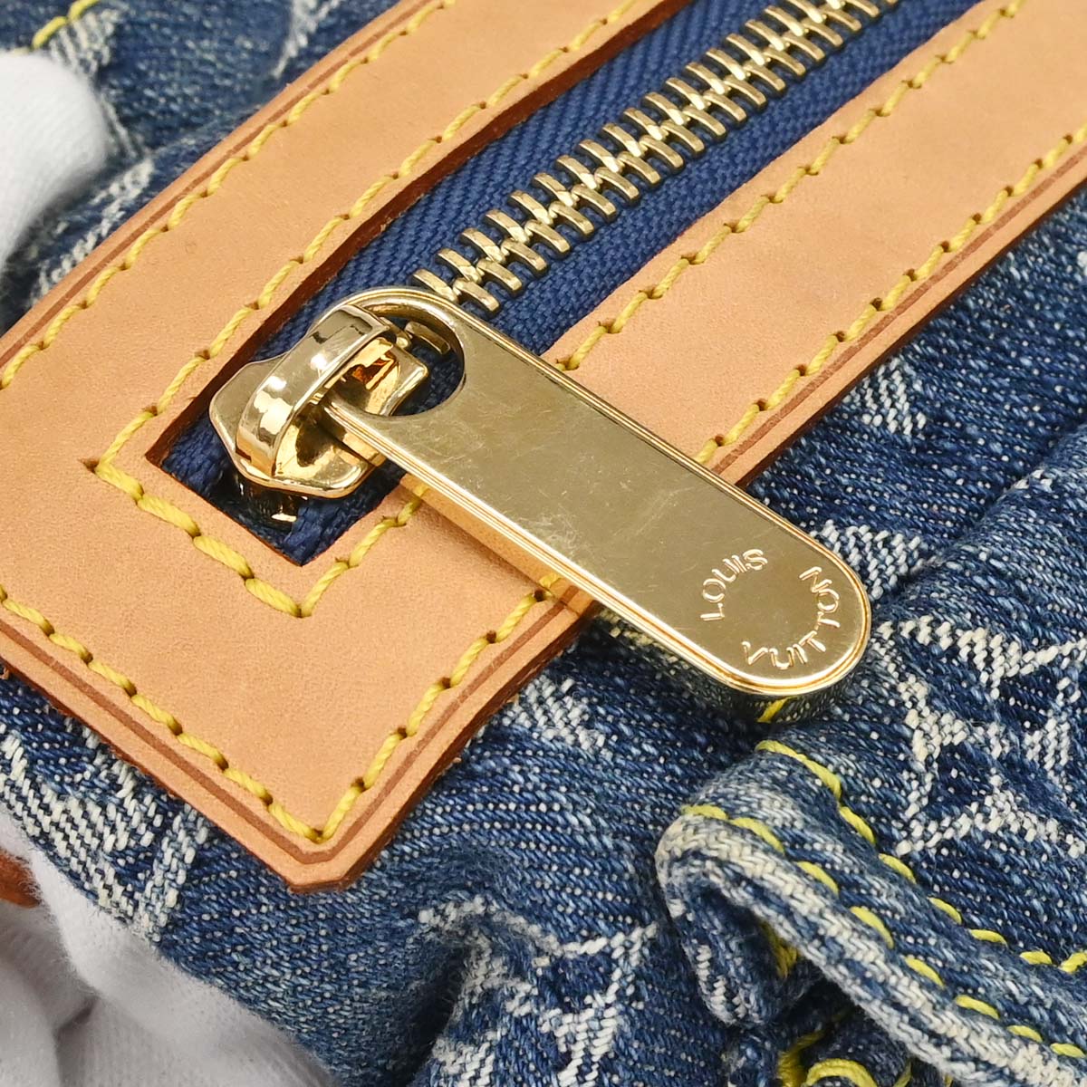 Louis Vuitton Blue Monogram Denim Baggy PM Shoulder Bag M95049