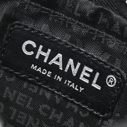 Chanel 2005-2006 Black Lambskin Woven Stass Clutch Bag